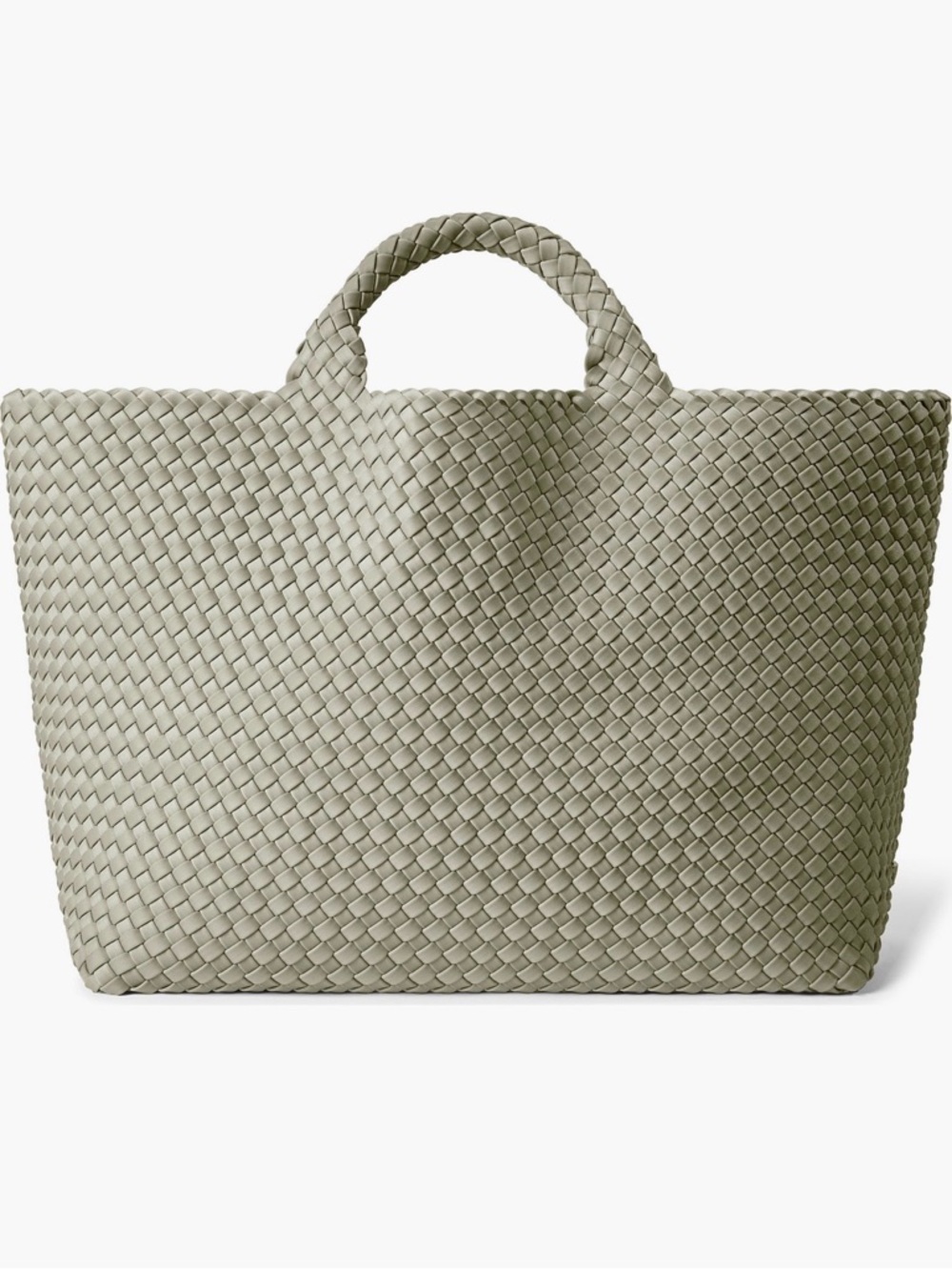 Naghedi St Bart’s Large Woven Tote in Sage Green